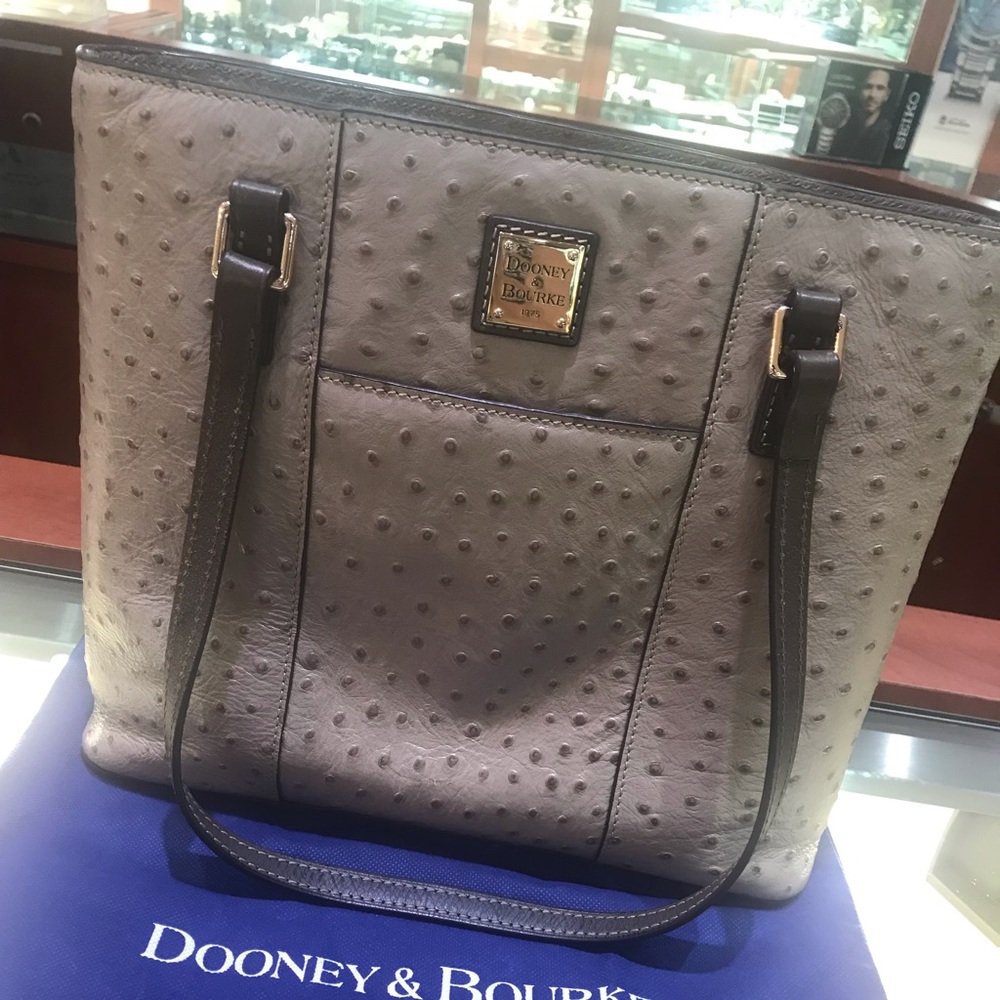 Dooney & Bourke Ostrich Tote & Wallet Set
